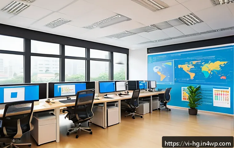 UX 라이팅에서의 텍스트와 이미지의 균형 잡기 - A vibrant, modern Vietnamese office workspace showing a diverse group of professionals collaborating...